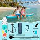 Inflatable SUP Stand-Up Paddle Boards for All Skill Levels, QILEBA 10'4'' Ultra-Light Paddleboard with Durable SUP Accessories, Fins, Paddle, Pump, Leash, Extra Wide Stable Non-Slip Yoga Deck