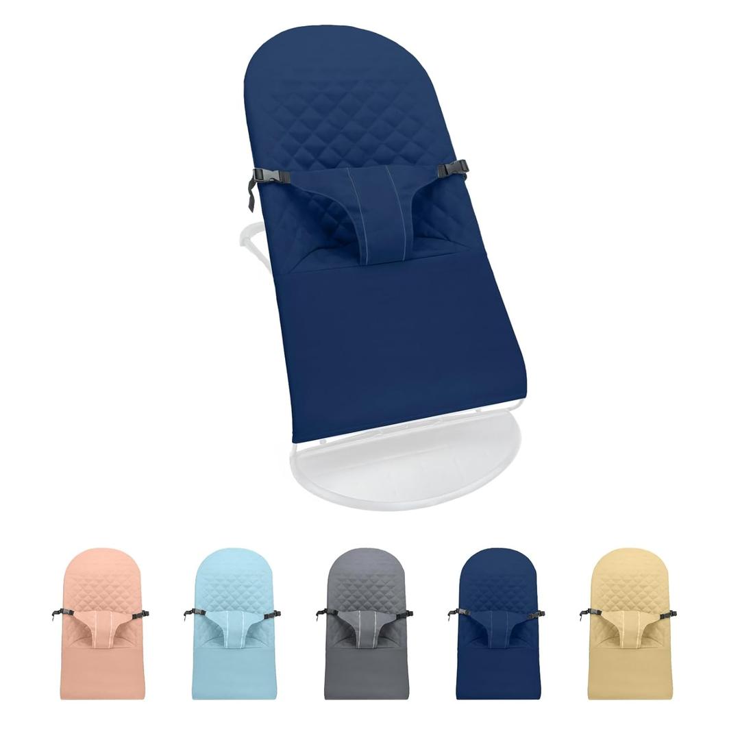 Fabric Seat for Bouncer - for BabyBjorn Replacement Cover Compatible with BabyBjrn Bouncer Bliss, Machine Washable (Navy)