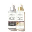 Peel Shot Glow Rice Ampoule Duo - Black & White Rice Exfoliating Facial Serum for All Skin Types, Hydrating & Brightening Treatment, 3.38 Fl Oz