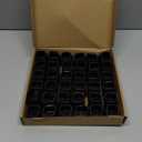 BAIPOK 36Pcs Square Chair Leg Floor Protectors, Silicone Chair Leg Protectors for Hardwood Floors, Felt Furniture Leg Cover Pad for Protecting Floors from Scratches and Noise, Black, Easy to Install (Square L (1.25'' -1.60''))