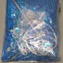 Princess Dress for Girls Halloween Cosplay Fancy Dress Princess Costume Blue Sparkly Princess Dress Up Birthday Outfit (5-6 Years)