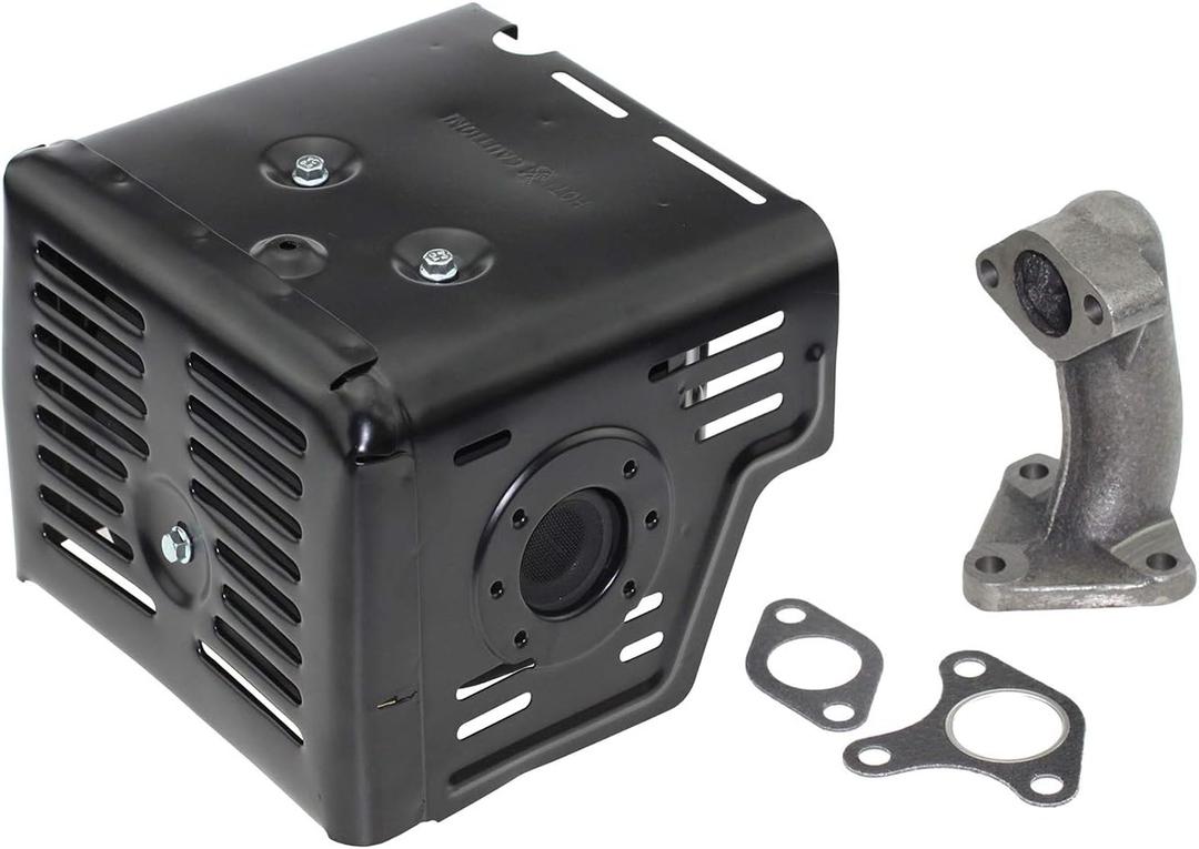Parts Camp GX390 Muffler Exhaust Assembly Fits for GX340 GX390 GX420 11Hp 13Hp 16Hp Engine Motor Harbor Freight Predator 420cc Champion 389cc 420cc 439cc Engine