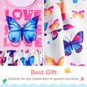 LQSZ Girls Dress Easter Cartoon Summer Vest Sleeveless Tutu Princess Casual Dresses for Kids 2-12 Years (Pink)