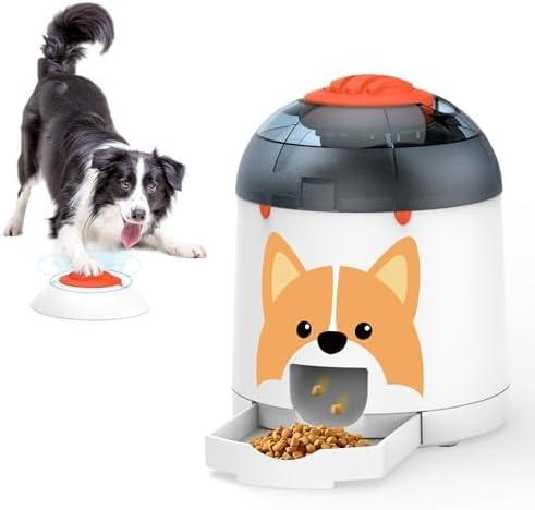 Potaroma Dog Puzzle Feeder Toy, Interactive IQ Training, Electronic Treat Dispenser, Automatic Rechargeable with Remote for Food Dispensing, All Breeds, 280ml Capacity, 280ml Pet Puzzle