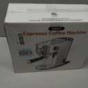 Atatix Espresso Machine with Milk Frother, 20 Bar Pressure Espresso Maker, with 44OZ Removable Tank, Compact Stainless Steel Coffee Machine for Home, Office, Latte, Cappuccino, Macchiato, Silver
