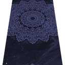 nuveti Yoga Mat Print Extra Thick TPE Non Slip Fitness Exercise Mat with Carrying Bag,72"x24" Extra Thick 6MM Exercise & Workout Mat for Yoga, Pilates Fitness and Floor Exercises (ZWQF)