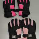 SATINIOR 2 Pairs Kids Waterproof Winter Snow Gloves Ski Gloves for Boy Girl Outdoor Warm Thickening Snow boar