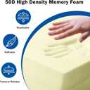Nigoone Upholstery Foam Cushion 5"X 24"X 24" Square Foam Replacement Foam for Couch Chair Seat Padding, High Density Thick-Custom Pillow and Craft Foam Upholstery Supplies, 5 Inch Thick