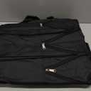 Foldable Travel Bag with Wheels, Extendable Tote Bag, Roller Expandable Luggage Compartment, Large Capacity Lightweight Luggage Bag, Waterproof for Men and Women(Black)