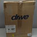 Drive Medical 10289RD Deluxe Foldable Rollator Walker, Black/Red