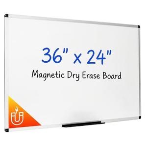 Mr. Pen- Magnetic Dry Erase Board for Wall, 24" x 48", Silver Aluminum Frame, Large White Board Dry Erase with Marker Tray & Mounting Hardware