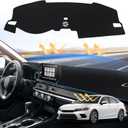 Sunsdrew Civic Dash Cover for 2022-2025 2026 Honda Civic Dashboard Cover Mat for Civic Accessories Sunshade Non-Slip Protector Anti-Glare & Beat the Heat