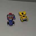 Transformers Bumblebee and Starscream Bot Racers, Easy to Change from Robot Toys to Car Toys, Action Figures for Boys and Girls 3+