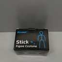 Bloremed Stick Figure Costume Kids Stickman Jumpsuit with Light up Glasses Halloween Glow in the Dark Outfits for Boys Girls, White, Small (5-6 Years)