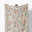Vintage Floral Blanket - Wildflower Throw Blanket, for Couch & Bed, 50x60 Inches (Color 05)