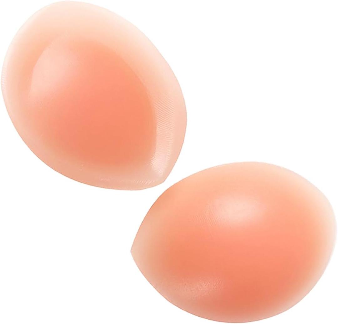 Women Silicone Bra Pads Inserts Breast Enhancer Bust Push up Pads Swimsuit Enhancement M, L, XL (Skin)