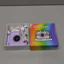 Instant Print Camera for Kids, Christmas Birthday Gifts for Girls Boys, 1080P Instant Digital Print Cameras for Toddler,Portable Toy for 4 5 6 7 8 9 10 Year Old Girl with 32GB SD CardPurple