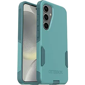 OtterBox Samsung Galaxy S24 (Only) - Commuter Series Case - Riveting Way (Teal) - Slim & Tough - Pocket-Friendly - with Port Protection - Non-Retail Packaging