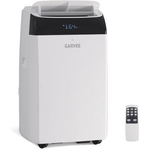 Garvee 14,000 BTU Inverter Portable Air Conditioner, Dual Hose with Heat Pump, Energy Efficient Smart AC Unit for Rooms Up to 700 sq.ft, Quiet Cooling & Dehumidifier with Remote