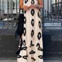 PRETTYGARDEN Women's 2026 Summer One Shoulder Maxi Dress Printed Flowy Boho Long Sundresses Spring Beach Vacation Clothes (XXXL)