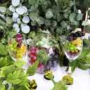 Supla 10 Pack Assorted Artificial Grapes Frosted Grape Clusters Decorative Grapes Bunches Rubber Grape Bundles in Black Purple Red Green for Vintage Wedding Favor Fruit Wine Dcor Faux Fruit Props