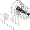 YQh 2 pack, pot cover rack, cutting board rack, kitchen cabinet or counter baking tray storage box, suitable for baking tray, cutting board, Frying pan, tray, reusable containers and covers