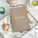 Recipe Notebook to Write in Your Own Recipes & Premium Hardcover Cookbook - 176 Page Blank Recipe Book for Family Chefs, Lasting Keepsake GiftDesert Yellow (Flat binding)