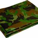 Camoflauge Tarpaulin Size: 12' x 16'