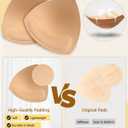 Bra Pads Inserts 4 Pairs Sewn Edges Breast Padding for Sports Bras Swimsuits Bikini A, B, C, D Cup Available