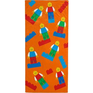 Jay Franco Kids Beach Towel - 100% Cotton Super Soft Absorbent Bath Towel, 28" x 58" Inch Lightweight for Travel, Official Licensed Product, Orange - LEGO