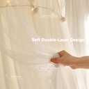 Princess Bed Canopy for Girls with Star Lights | Breathable double-layer canopy for girls room decor or reading nooks, White