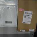 DEAYOU Wall Mount Mailbox with Key Lock, Locking Mail Box for Outside, Steel Cover Metal Dropbox, Security Postbox with Slot for Envelope, Letter, Home, Office, 12.6" H x 8.5" L x 3.3" W, White
