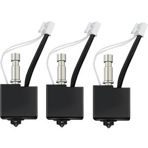 3 Packs Hardened Steel Extruder Hotend kit for Anycubic Kobra S1/Combo/ACE Pro 0.2MM 0.4MM 0.6MM Print Head Hot End Heater Block Heating Rod Thermistor Nozzle for Anycubic Kobra S1 3D Printer