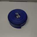 YASHINE PVC HOSE 1-1/2"*50ft, Pool Backwash Hose, Heavy Duty Reinforced Blue PVC Lay Flat Water, For Swimming Drain Pools and Clean Filters, with 2 Clamp