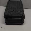 MOYIPIN 4-Tier Plastic Rolling Utility Cart with Handle,Utility Storage Cart for Office, Living Room, Kitchen,Movable Storage Organizer Shelves,Black