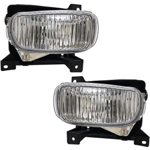Fog LightsCompatible with 2000-2006 Tundra Clear Lens Pair Driver Side & Passenger Side