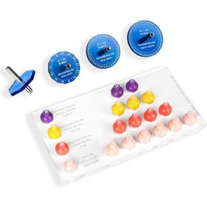 DND 3D Resin Potion Token Organizer with 19 Mini Potion Bottles & 4 NO Math Spin Dice