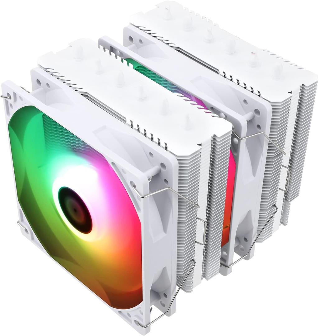 Thermalright Peerless Assassin 120 SE ARGB White CPU Air Cooler, 6 Heat Pipes CPU Cooler, Dual 120mm TL-C12CW-S PWM Fan, AGHP Technology, for AMD AM4/AM5/Intel LGA1700/115X/1851/1155/1200