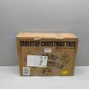 3ft Christmas Tree with Lights, Christmas 36inch Small Artificial Tabletop Tree, Xmas Desk Mini Tree with 50 LED Lights, Hanging Ornaments Decorations, Holiday Tree for Home Decor, Indoor, Office