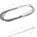 4 x CPAP Tubing Cleaning Brush Kit, Multifunctional Stainless Steel Dual-Sided Cleaner Brush Sets with Long Handle, Universal Fits for Standard Hoses, Straws, Tubes, Hose
