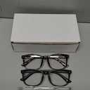 Gaoye Stylish Blue Light Glasses for Woman - Computer Glasses 99% Blue Light Blocking - Lightweight TR90 Frames - 3 pack (A1 Matte Black+leopard+transparent)