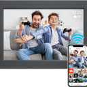 WiFi Digital Photo Frame, 10.1 inch Picture Frame with 32 GB Storage, 1920 * 1200 IPS Touch Screen HD Display Smart Digital Frame,Auto-Rotate, Share Pictures and Videos via Frameo APP(Black)