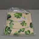 Yighty St Patricks Day Tablecloth, Green Oval Tablecloth 54x72 Inch, Polyester Waterproof Tablecloth, Shamrock Gold Coins St. Patrick's Day Holiday Kitchen Table Decoration for Dinner, Party (Four Leaf Clover)