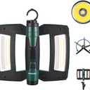 WORKPRO Rechargeable USB-C LED Work Light, Foldable Magnetic Light with Hanging Hook, 270 Rotatable, Tripod Mountable, Cordless Flashlight Light for Garage, Workshop, Auto Repair, Camping