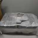 Stainless Steel Cat Litter Box 2-Pack, XL Extra Large Metal Litter Box with Lid for Big Cats, High Sided Design with Scoop & Pedal, Non-Stick, Anti-Leak, Easy to Clean-Light Grey 