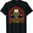 Vintage Lee Ho Fooks Chinese Restaurant T-Shirt - Black - Unisex Adults - Short Sleeve - Crew Neck - Regular Fit - Retro Animal Sports T-Shirt - Size Small