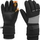Winter Waterproof Ski Snow Warm Gloves for Women Men, Windproof Cold Weather Thermal with Touchscreen Fingers, for Running Driving Cycling Hiking Biking Outdoor