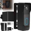 Adjustable Blink Doorbell Camera Mount (45 to 135 Degrees),No Drill Doorbell Mounting Bracket for New Blink Video Doorbell 2025 (2nd Gen),Anti Theft Doorbell Mount for Apartment Security