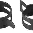 uxcell Steel Band Clamp 22mm Inner Dia Fit 23-24.5mm OD Hose Spring Band Type Action Fuel Line Silicone Tube Clip Clamp Black 10Pcs