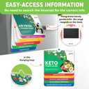 Air Fryer & Keto Cookbook Magnets - Set of 2 (7x6) - Air Fryer Accessories & Keto Meal Plan Cookbook - Airfryer Kitchen Appliances - Keto Foods & Keto Diet Book for Beginners - Kitchen Gadgets 2026, Large